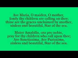 Catholic Hymn -Ave Maria O Maiden, O Mother